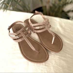 Pink Glitter Sandals